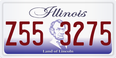 IL license plate Z553275