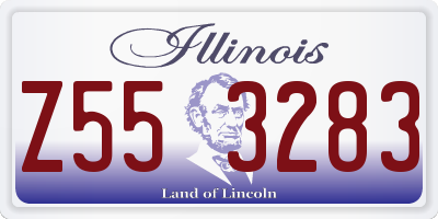 IL license plate Z553283