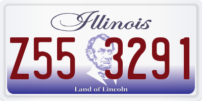 IL license plate Z553291