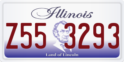 IL license plate Z553293