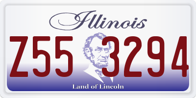 IL license plate Z553294