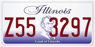 IL license plate Z553297