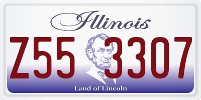 IL license plate Z553307