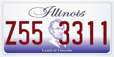 IL license plate Z553311
