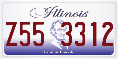 IL license plate Z553312