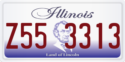 IL license plate Z553313