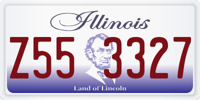 IL license plate Z553327