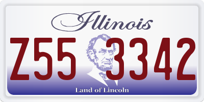 IL license plate Z553342