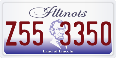 IL license plate Z553350