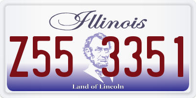 IL license plate Z553351