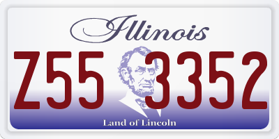 IL license plate Z553352