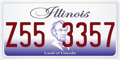 IL license plate Z553357
