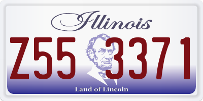 IL license plate Z553371