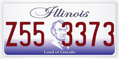 IL license plate Z553373