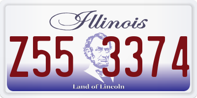IL license plate Z553374