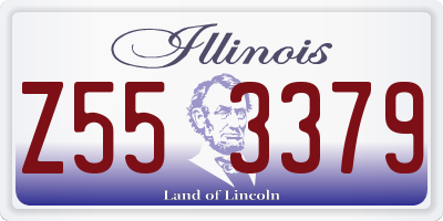 IL license plate Z553379