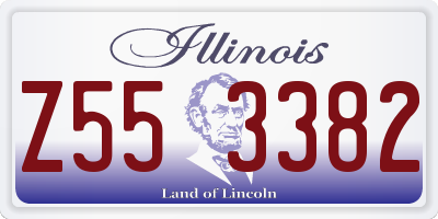 IL license plate Z553382