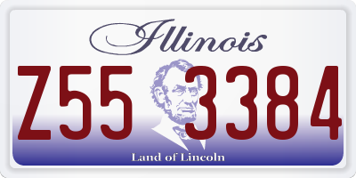 IL license plate Z553384
