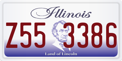 IL license plate Z553386