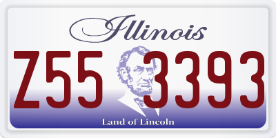 IL license plate Z553393