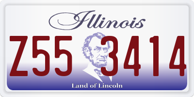 IL license plate Z553414