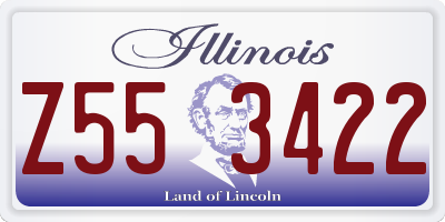 IL license plate Z553422