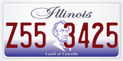 IL license plate Z553425