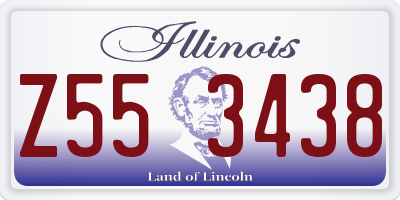 IL license plate Z553438