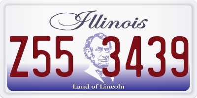 IL license plate Z553439
