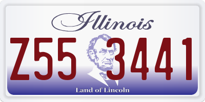 IL license plate Z553441