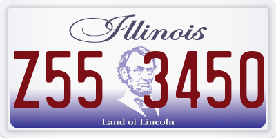 IL license plate Z553450