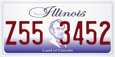 IL license plate Z553452