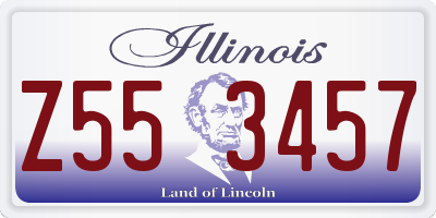 IL license plate Z553457