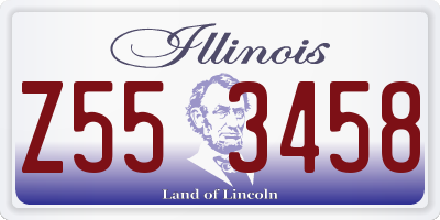 IL license plate Z553458