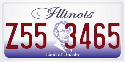 IL license plate Z553465