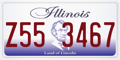 IL license plate Z553467