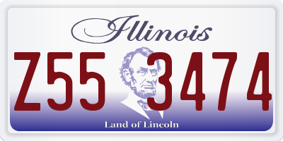 IL license plate Z553474
