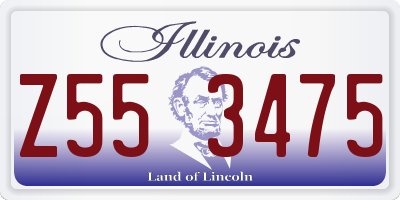 IL license plate Z553475