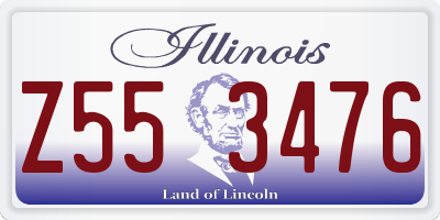 IL license plate Z553476