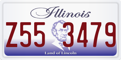 IL license plate Z553479