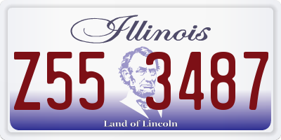 IL license plate Z553487