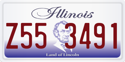 IL license plate Z553491