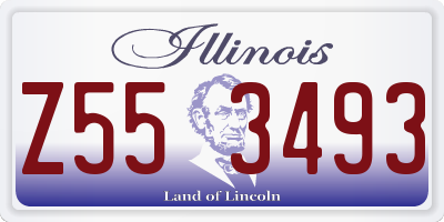 IL license plate Z553493
