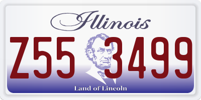 IL license plate Z553499