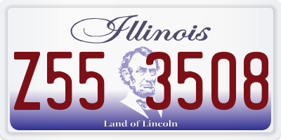 IL license plate Z553508