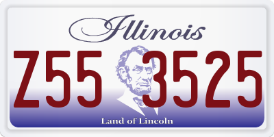 IL license plate Z553525
