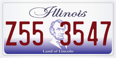 IL license plate Z553547