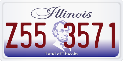 IL license plate Z553571