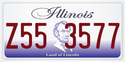 IL license plate Z553577