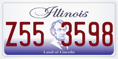 IL license plate Z553598